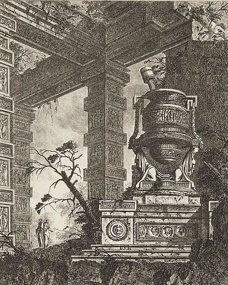 Collection of Different Subjects of Vases, Tombs, Ruins and Fountains... by Jean Laurent Legeay