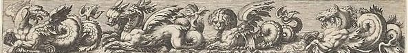 Frieze with Sea Monsters by Johann Theodor de Bry
