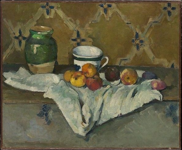 Still Life with Jar, Cup, and Apples by Paul Cézanne