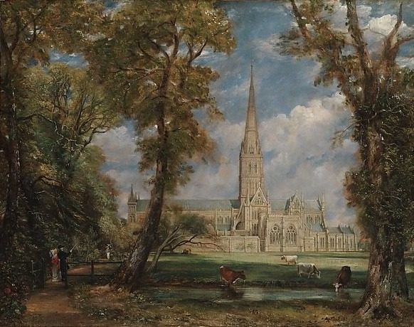 Salisbury Cathedral from the Bishop's Grounds by John Constable