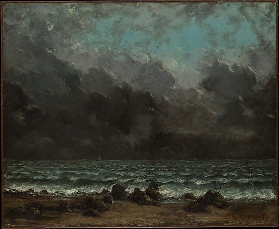 The Sea by Gustave Courbet