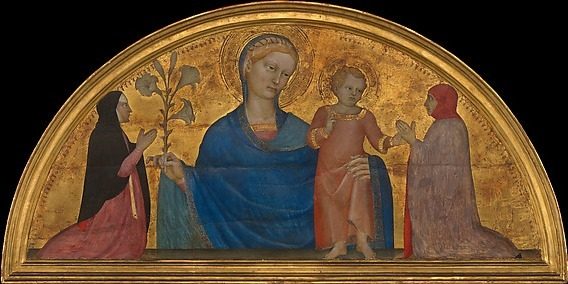 Madonna and Child with Donors by Giovanni da Milano