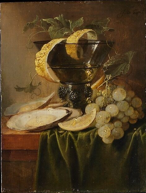 Still Life with a Glass and Oysters by Jan Davidsz de Heem