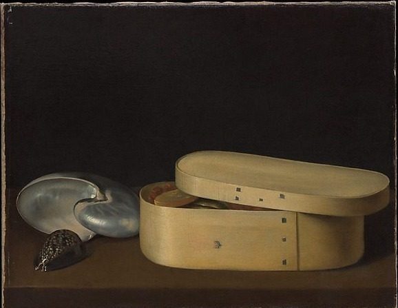 Still Life with Shells and a Chip-Wood Box by Sebastian Stoskopff