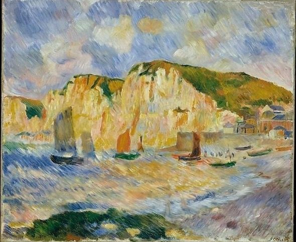 Sea and Cliffs by Auguste Renoir