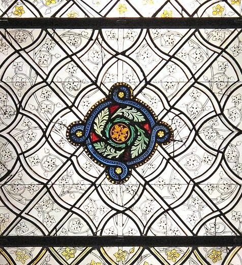 Grisaille Panel with Foliate Pattern