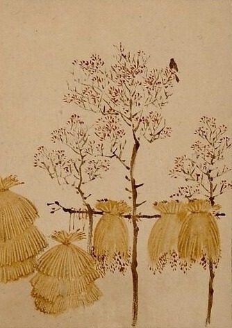 Rice Stacks and Trees by Shibata Zeshin