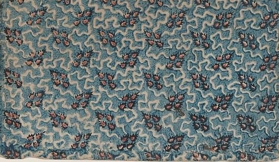 Sheet with overall abstract pattern by Anonymous