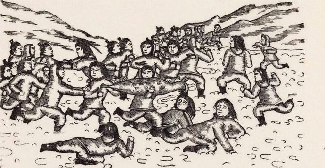 Fortællingen om Akigssiak: Sælhundeboldspillet, hvor bedstefaderen overvindes by Markus Lynge