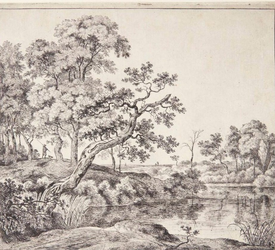 Det hældende træ by Jan Hackaert