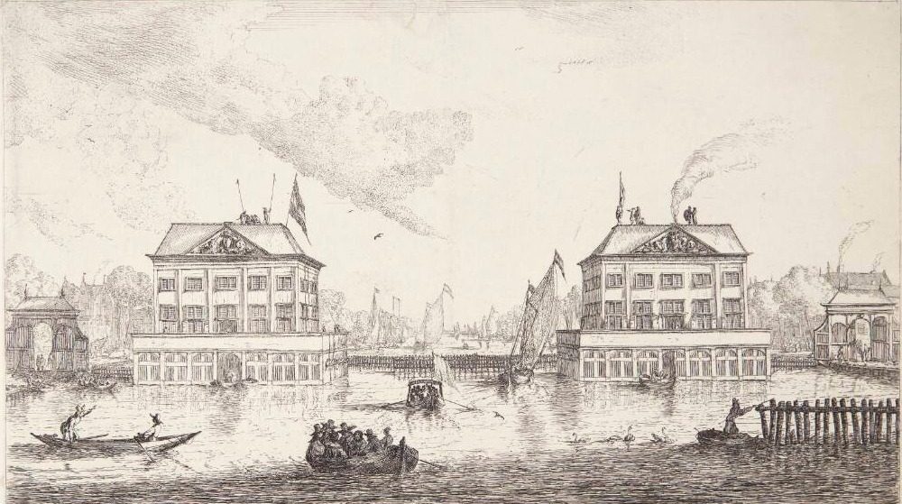 To blokhuse ved Amstel, Amsterdam by Reinier Zeeman