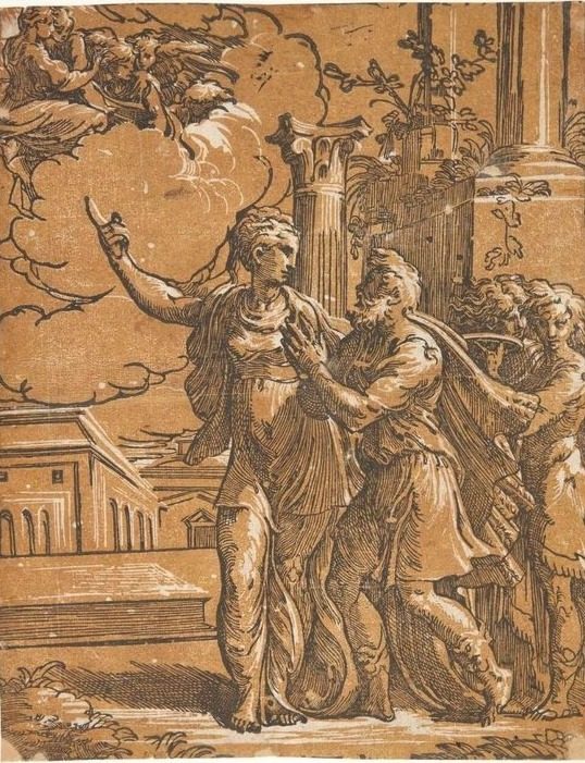 Augustus og den tiburtinske sibylle by Antonio da Trento