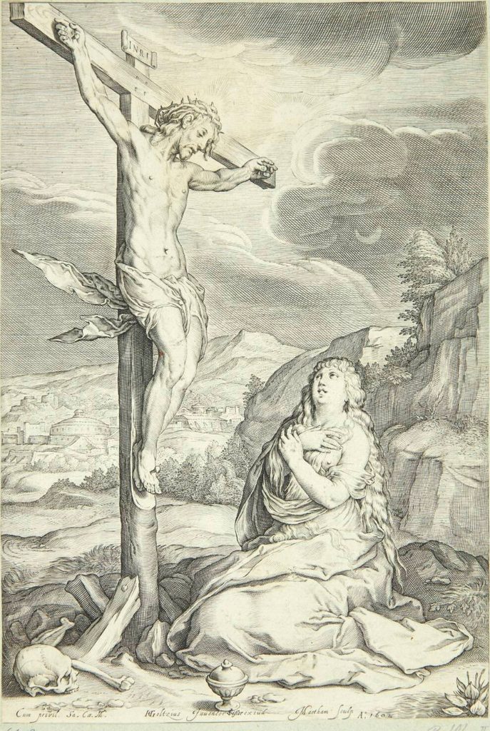 Den bodfærdige Maria Magdalene by Jacob Matham