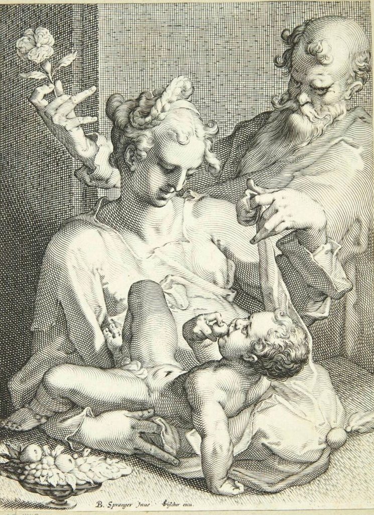 Den hellige familie by Pieter de Jode (I)