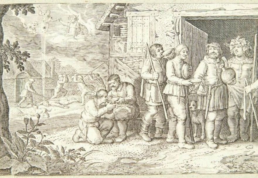 Jakob og det spættede kvæg by Pieter van der Borcht (I)