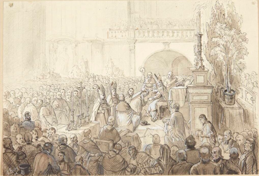 Kirkelig ceremoni by A. Burg