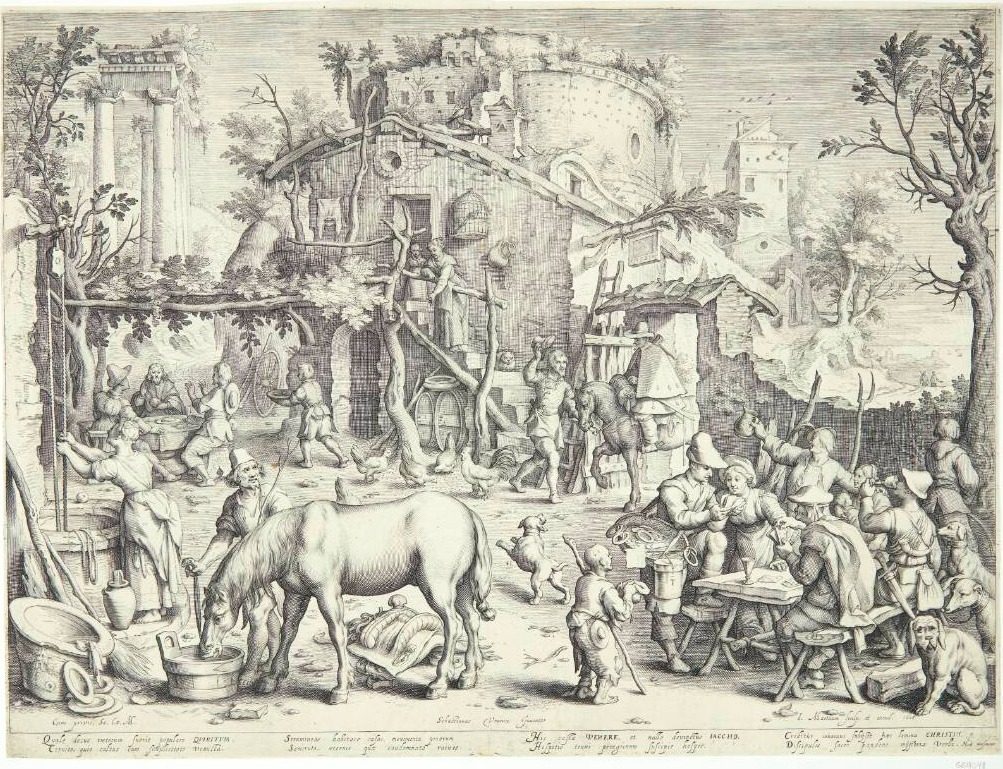 Kristus i Emmaus by Jacob Matham