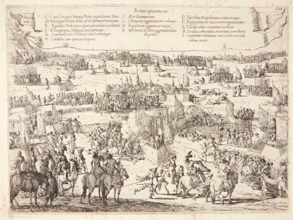 De Tassis og prinsen af Chimays erobring af Bonn by Jan Miel