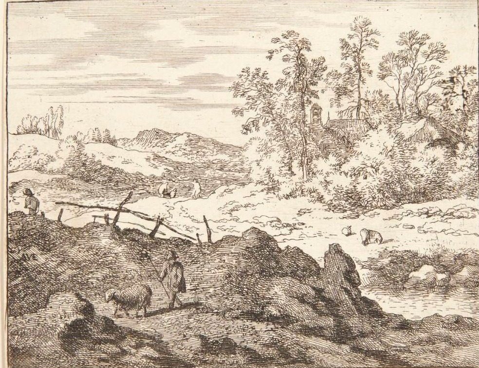 En hyrde og et lam by Allaert van Everdingen
