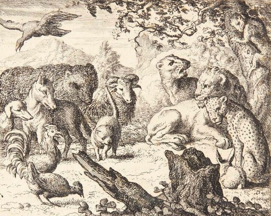 Løvens hof by Allaert van Everdingen