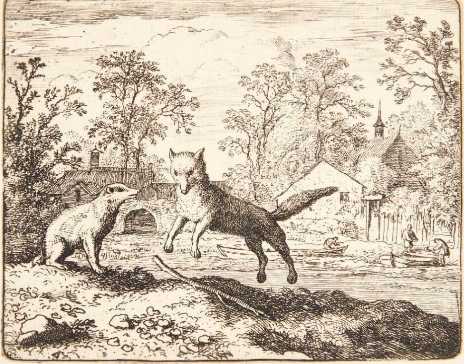 Renard bøder for ugerningerne by Allaert van Everdingen