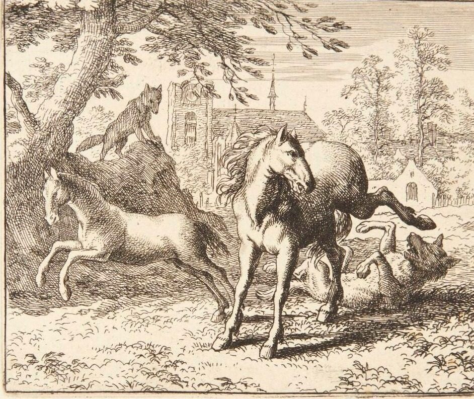 Renard narrer ulven by Allaert van Everdingen