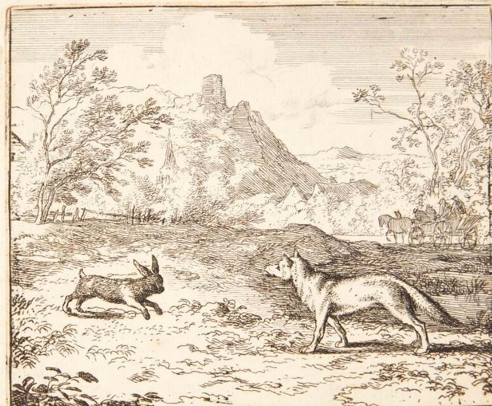 Renard og haren by Allaert van Everdingen
