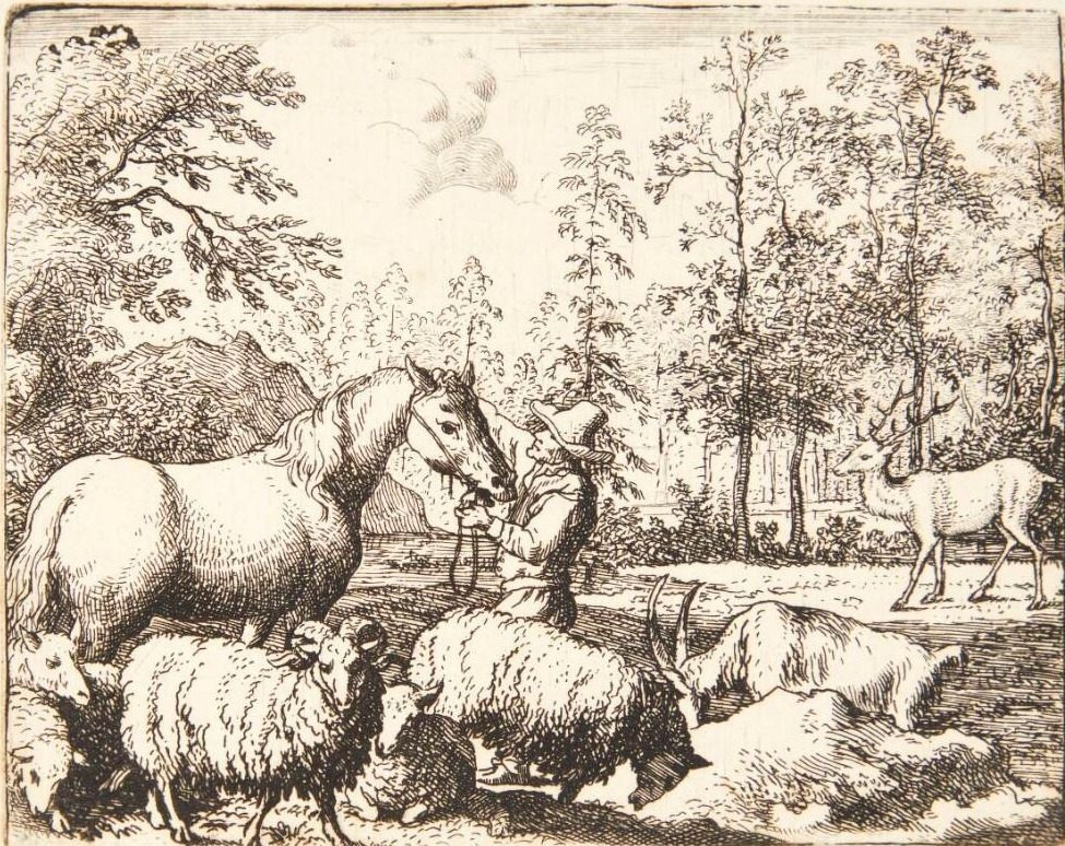 Den misundelige hest by Allaert van Everdingen
