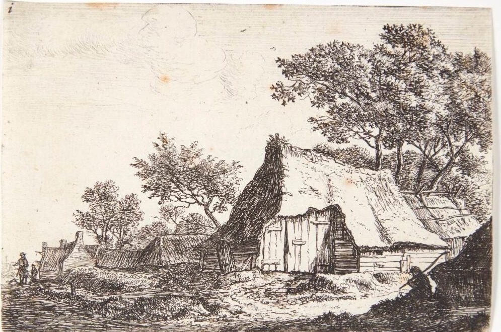 Den lille landsby by Anthonie Waterloo