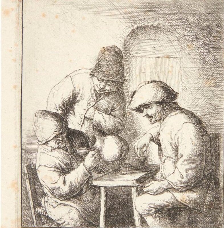 Den tomme kande by Adriaen van Ostade