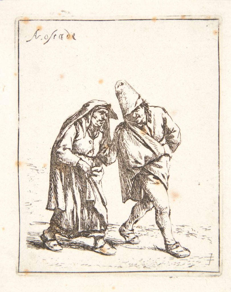 Gående bondepar by Adriaen van Ostade