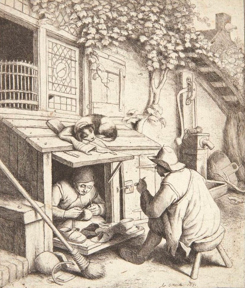 Skomageren by Adriaen van Ostade