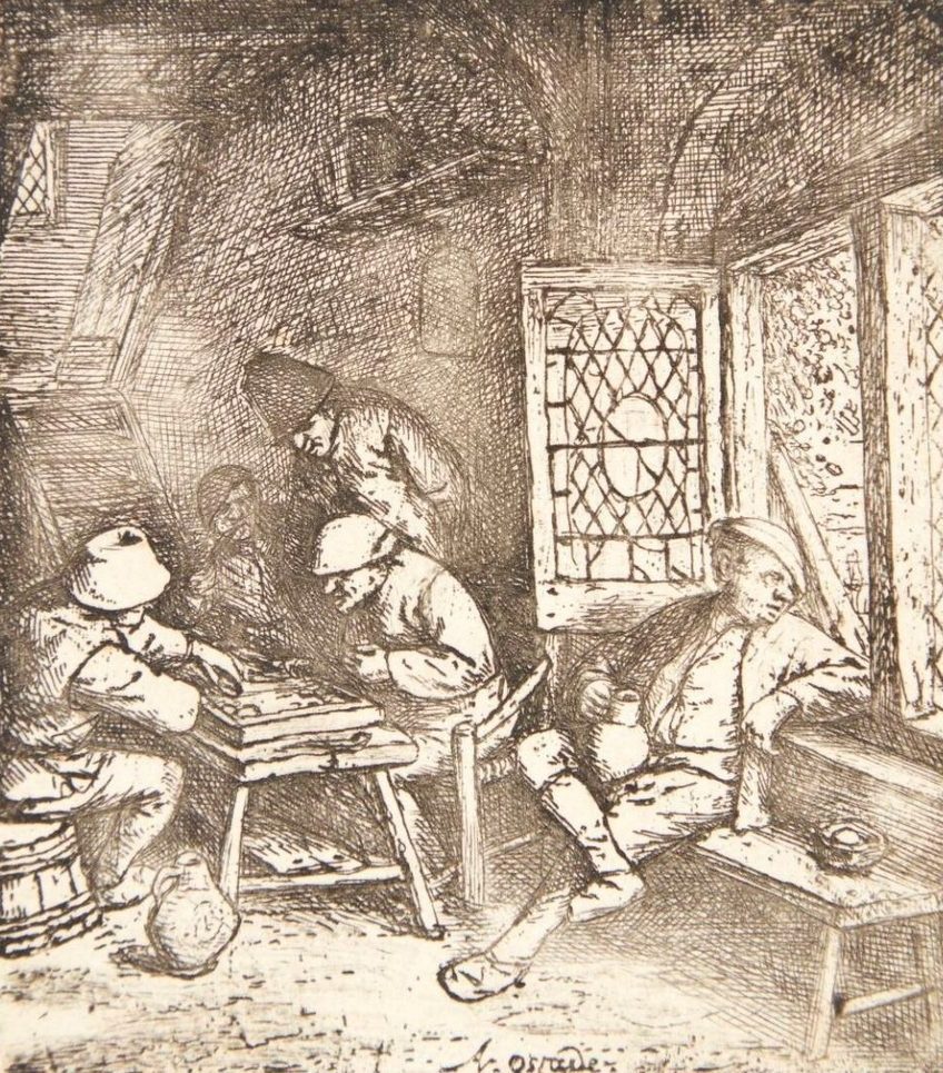 Backgammonspillerne by Adriaen van Ostade