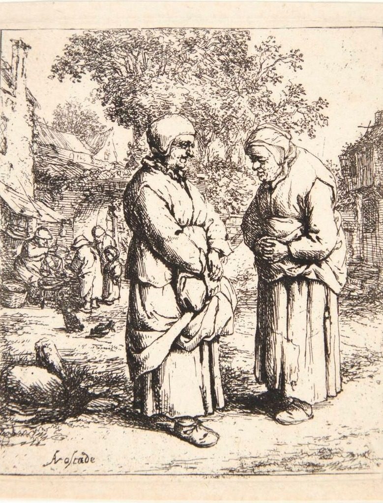 De to sladretanter by Adriaen van Ostade