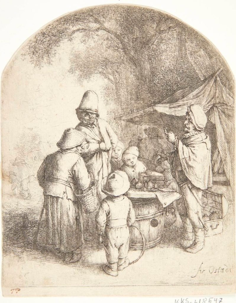Kvaksalveren by Adriaen van Ostade