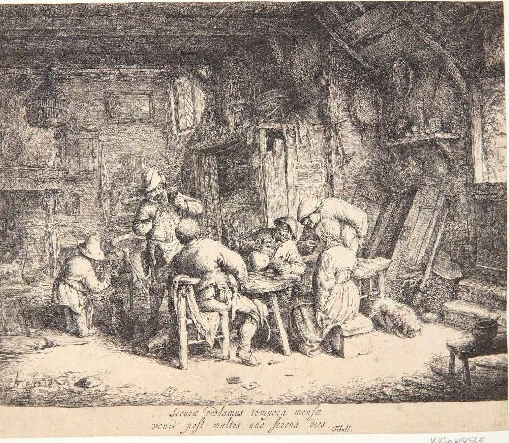 Morgenmaden by Adriaen van Ostade