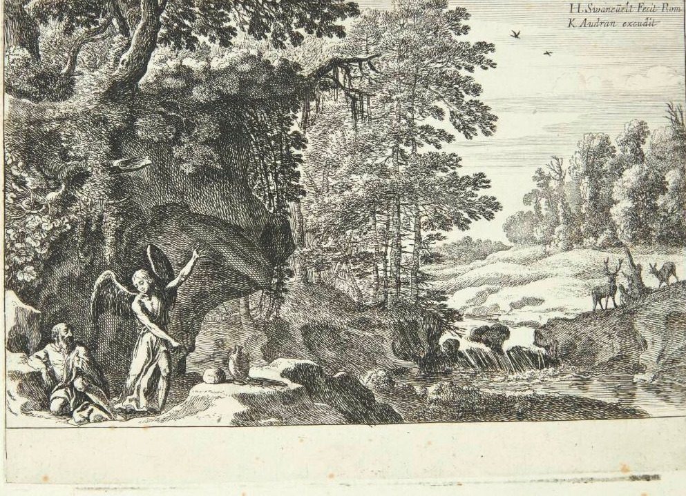 Elias i vildnisset by Herman van Swanevelt
