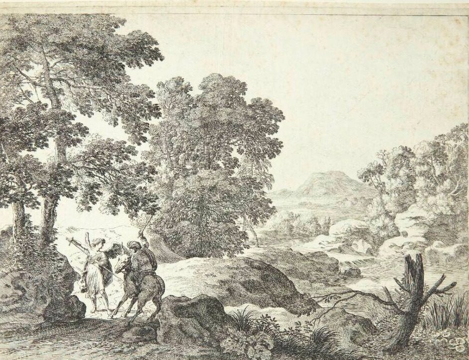 Bileam og æslet by Herman van Swanevelt
