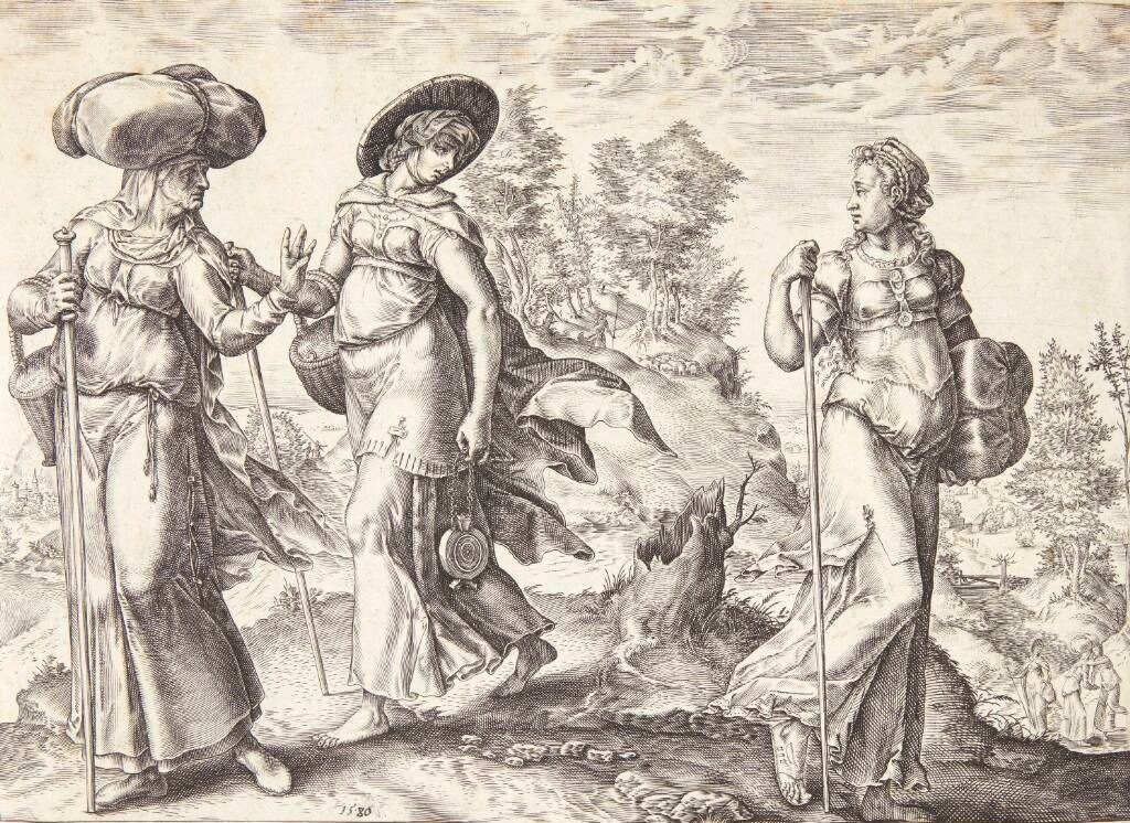 Oprah forlader Ruth og Naomi by Hendrick Goltzius