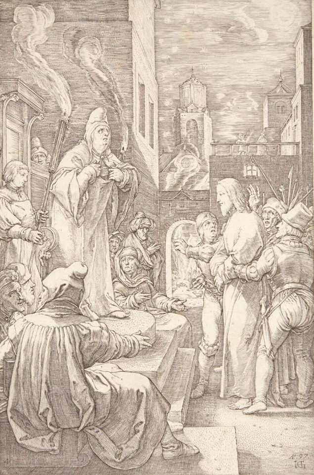 Jesus for Rådet by Hendrick Goltzius