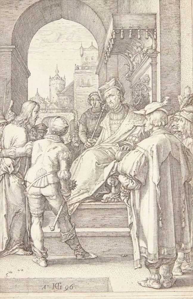 Jesus for Pilatus by Hendrick Goltzius