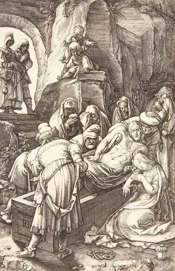 Gravlæggelsen by Ubekendt