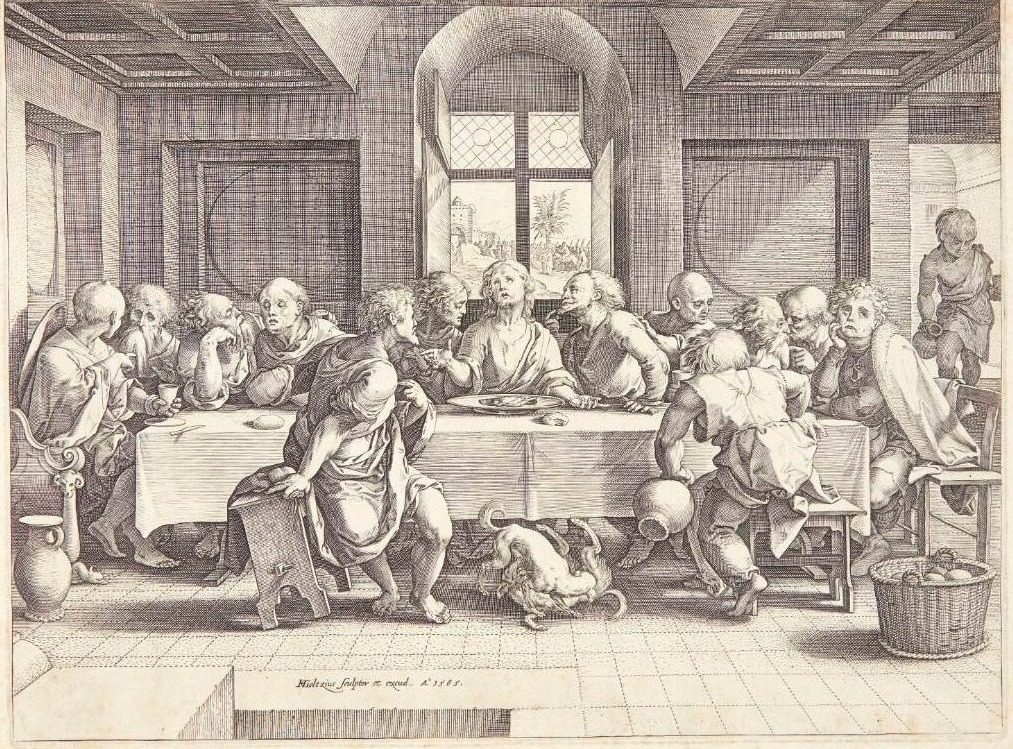 Den sidste nadver by Hendrick Goltzius