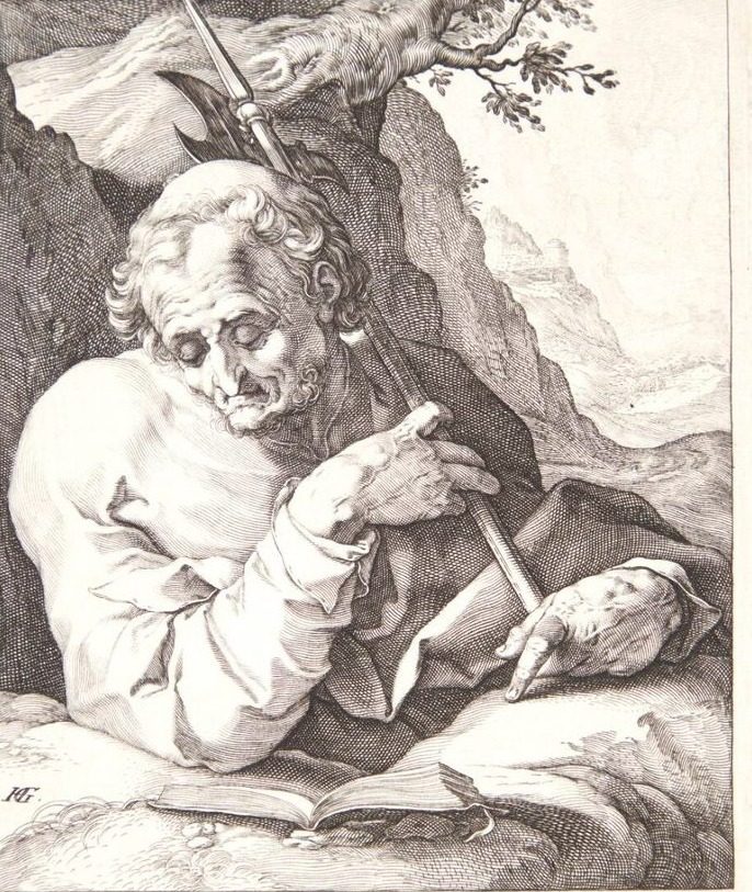 Apostlen Matthæus by Hendrick Goltzius