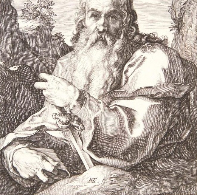 Apostlen Paulus by Hendrick Goltzius