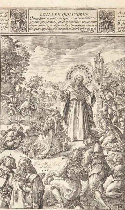 Forløsningen fra lidelserne by Hendrick Goltzius