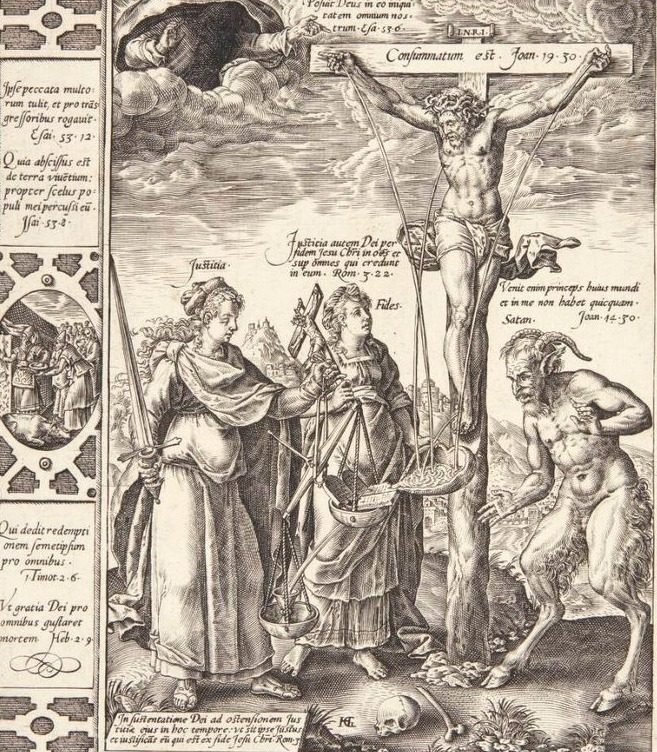 Forsoningen med Kristus by Hendrick Goltzius
