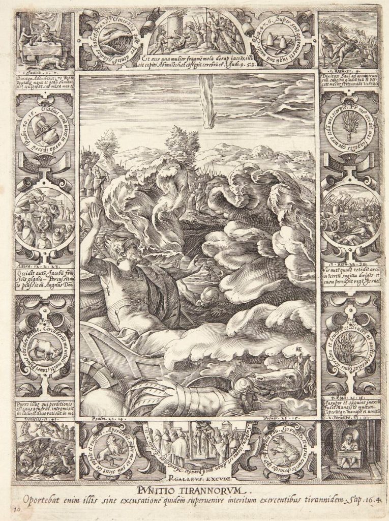 Straffen for tyranni by Hendrick Goltzius