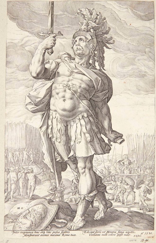 Publius Horatius by Hendrick Goltzius