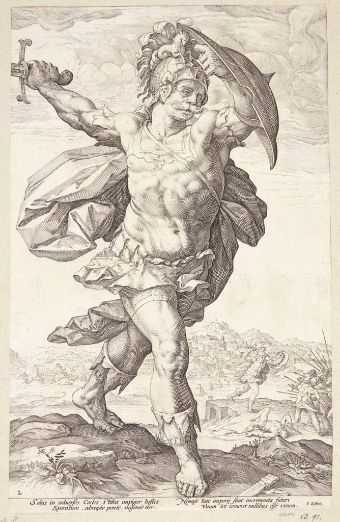 Horatius Cocles by Hendrick Goltzius
